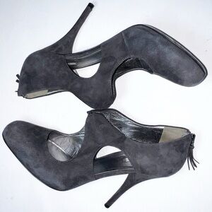 Miu Miu Gray Suede Heels